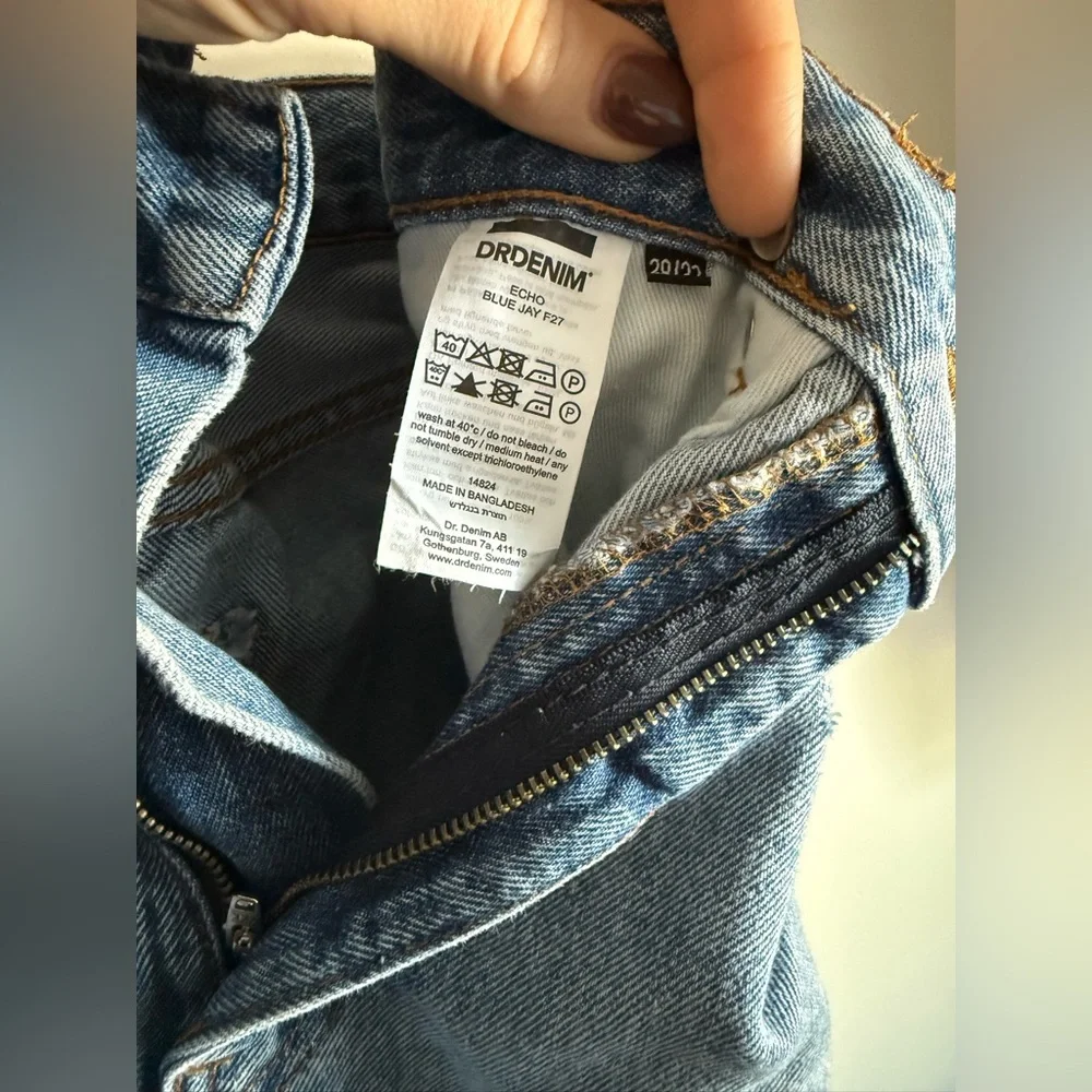 Dr Denim Echo Wide Leg in Blue Jay